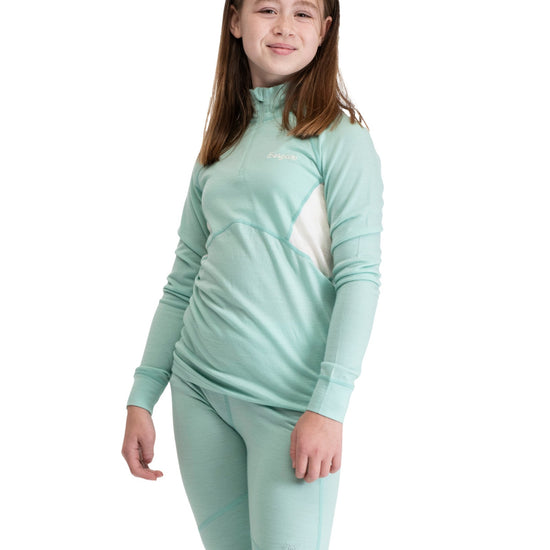 Bergans INNER:PURE MERINO YOUTH HALF ZIP - Underwear at PeakStyle