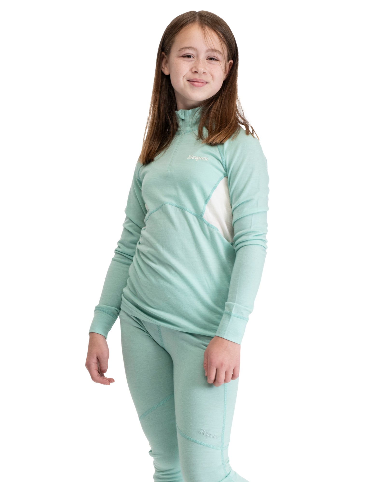 Bergans INNER:PURE MERINO YOUTH HALF ZIP - Underwear at PeakStyle