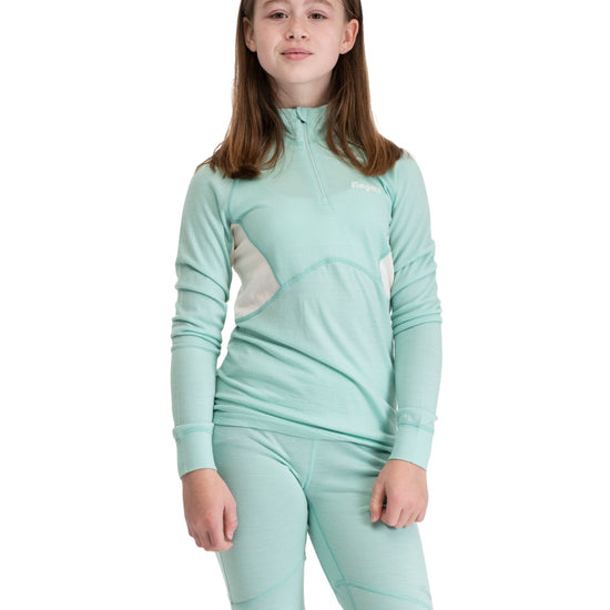Bergans INNER:PURE MERINO YOUTH HALF ZIP - Underwear at PeakStyle