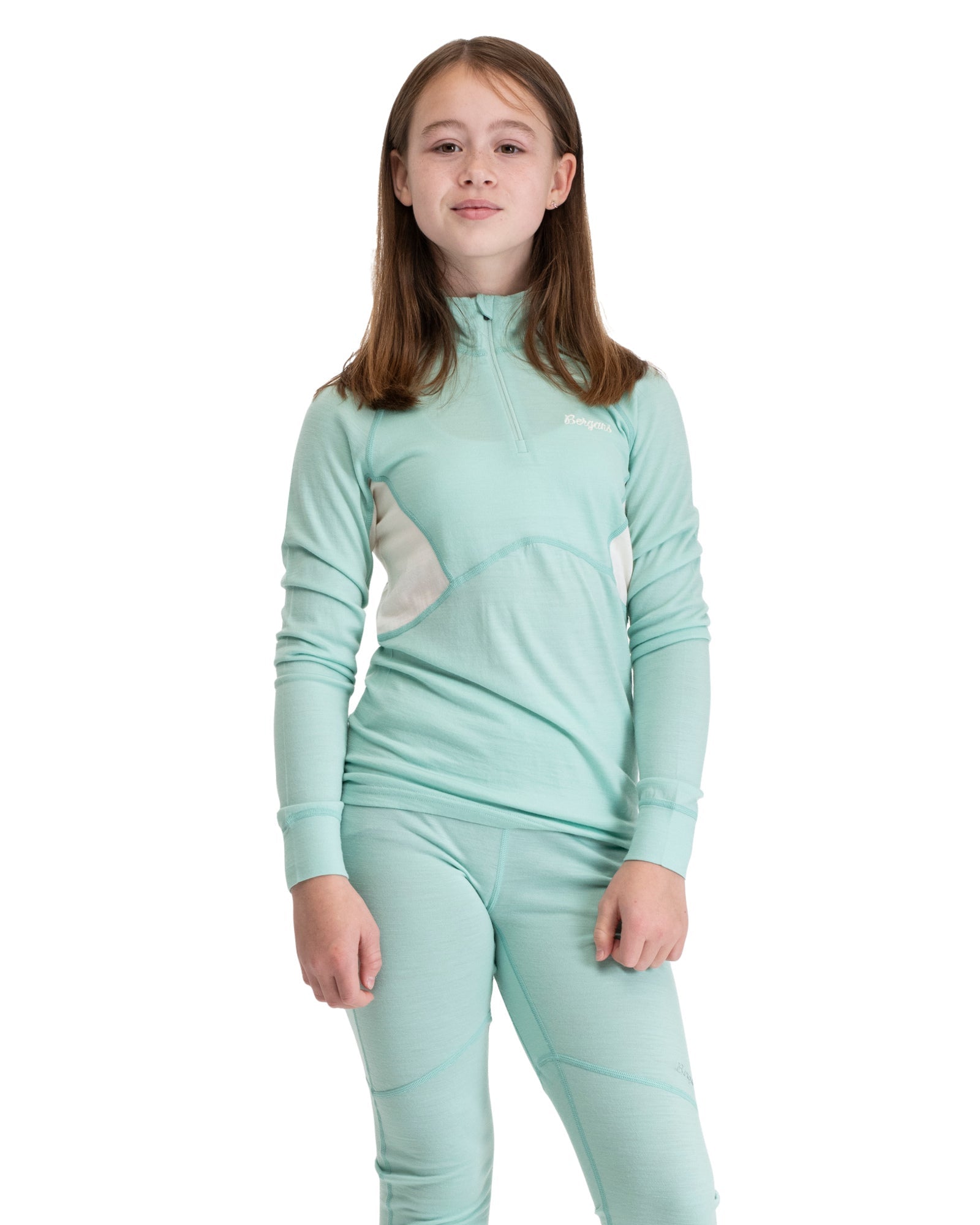 Bergans INNER:PURE MERINO YOUTH HALF ZIP - Underwear at PeakStyle