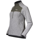 Bergans KAMPHAUG KNITTED W HALF ZIP - Chalk Sand - Green Mud XS Oberbekleidung - PeakStyle