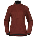 Bergans KAMPHAUG KNITTED W HALF ZIP - Chianti Red XS Oberbekleidung - PeakStyle