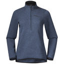 Bergans KAMPHAUG KNITTED W HALF ZIP - Orion Blue XS Oberbekleidung - PeakStyle