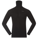 Bergans M INNER DUAL MERINO HALF ZIP - Black S Oberbekleidung - PeakStyle