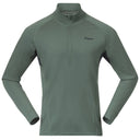 Bergans M INNER PURE MERINO HALF ZIP - Dark Jade Green - Navy Blue S Oberbekleidung - PeakStyle