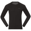 Bergans M INNER PURE MERINO LONG SLEEVE - Black S Oberbekleidung - PeakStyle