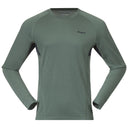 Bergans M INNER PURE MERINO LONG SLEEVE - Dark Jade Green - Navy Blue S Oberbekleidung - PeakStyle