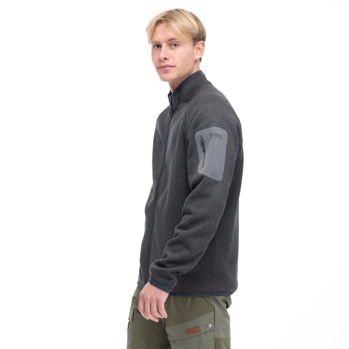 Bergans M KAMPHAUG KNITTED JACKET - Midlayer at PeakStyle