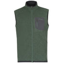 Bergans M KAMPHAUG KNITTED VEST - Dark Jade Green S Oberbekleidung - PeakStyle