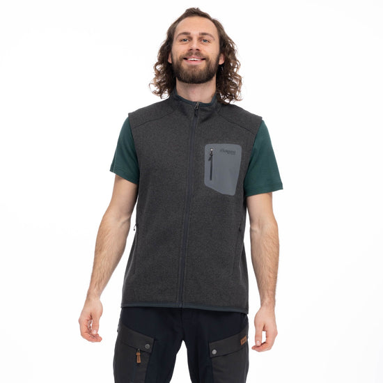 Bergans M KAMPHAUG KNITTED VEST - Midlayer at PeakStyle