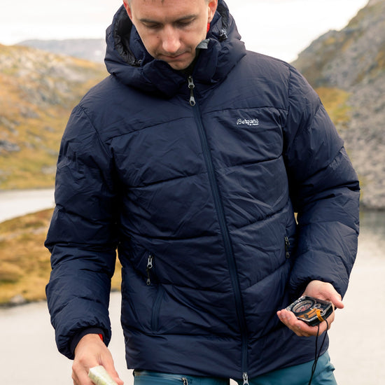 Bergans M LAVA WARM DOWN JACKET W/HOOD - Down jackets at PeakStyle