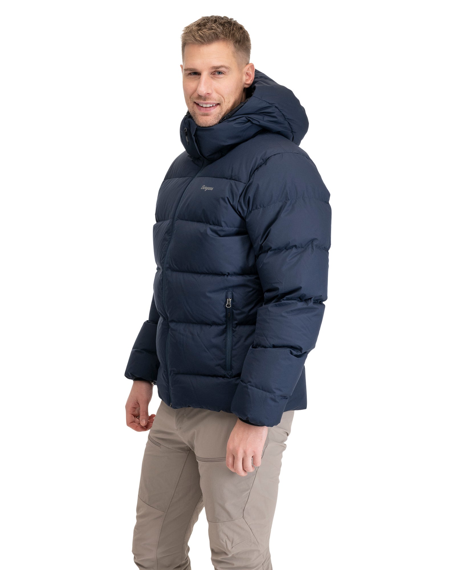Bergans M LAVA WARM DOWN JACKET W/HOOD - Down jackets at PeakStyle