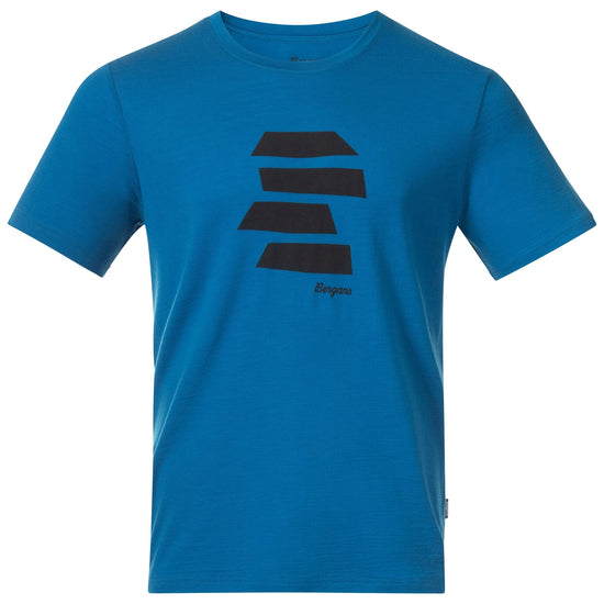 Bergans M RABOT MOUNT WOOL TEE - Short-sleeved shirts at PeakStyle