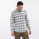 Bergans M TOVDAL SHIRT - Chalk Sand - Riviera Blue Check S Oberbekleidung - PeakStyle
