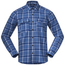 Bergans M TOVDAL SHIRT - Riviera Blue Check S Oberbekleidung - PeakStyle