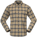 Bergans M TOVDAL SHIRT - Warm Sand - Navy Blue Check S Oberbekleidung - PeakStyle