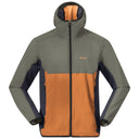 Bergans M VAAGAA WINDBREAKER JACKET - Faded Orange - Green Mud - Navy Blue S Oberbekleidung - PeakStyle