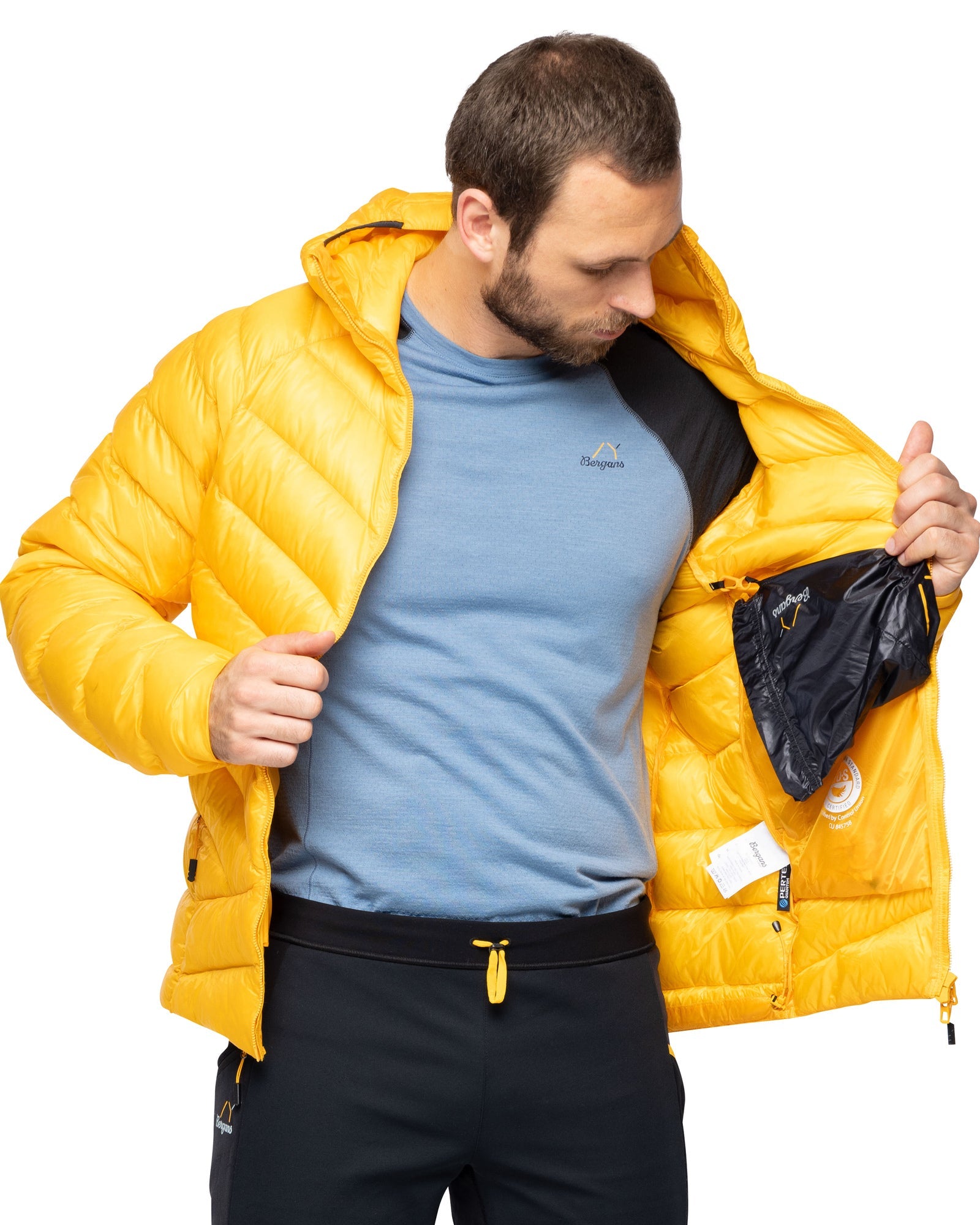 Bergans M Y LIGHTLINE WEIGHTLESS DOWN JACKET HOOD - Down jackets at PeakStyle