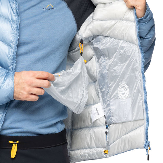 Bergans M Y LIGHTLINE WEIGHTLESS DOWN JACKET HOOD - Down jackets at PeakStyle