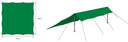 Bergans TARP LARGE - Green One Size Zelte - PeakStyle