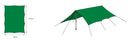 Bergans TARP MEDIUM - Green One Size Zelte - PeakStyle
