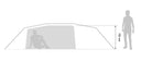 Bergans TROLLHETTA TUNNEL 4 - PERSONS TENT - Light Fogblue 4 Personen Zelte - PeakStyle