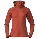 Bergans ULSTEIN WOOL HOOD W JACKET - Brick XS Oberbekleidung - PeakStyle