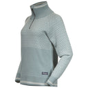 Bergans W ALVDAL WOOL HALF ZIP - Misty Forest - Vanilla White XS Oberbekleidung - PeakStyle