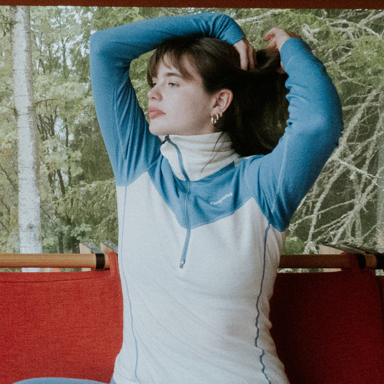Bergans W INNER:DUAL MERINO HALF ZIP - Underwear at PeakStyle