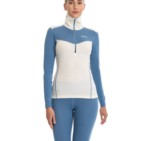 Bergans W INNER:DUAL MERINO HALF ZIP - Underwear at PeakStyle