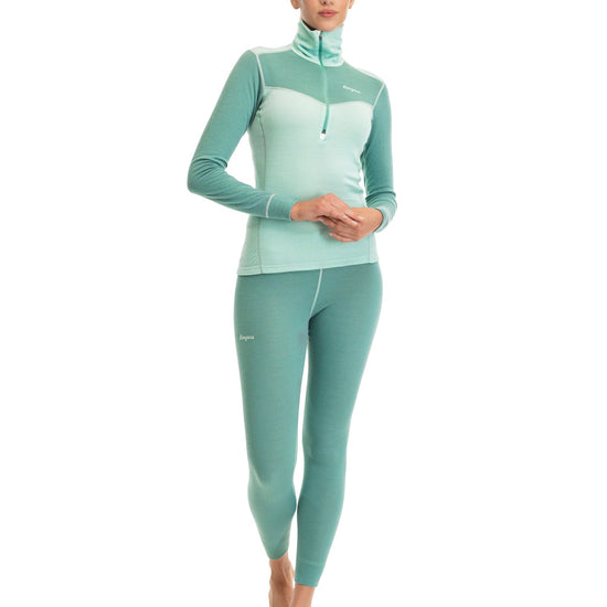 Bergans W INNER:DUAL MERINO HALF ZIP - Underwear at PeakStyle