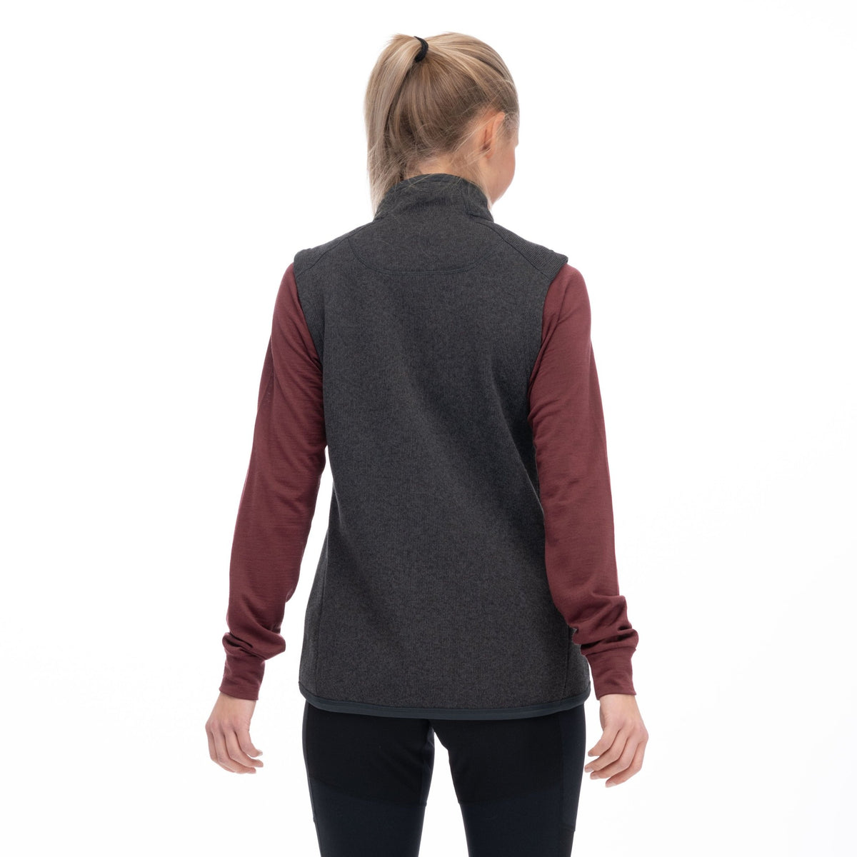 Bergans W KAMPHAUG KNITTED VEST - Midlayer at PeakStyle
