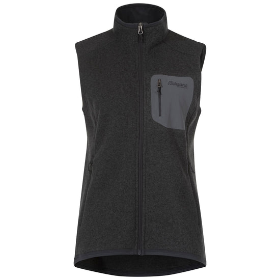 Bergans W KAMPHAUG KNITTED VEST - Midlayer at PeakStyle