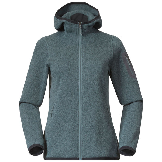 Bergans W KAMPHAUG KNITTED W HOODIE - Midlayer at PeakStyle