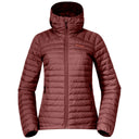 Bergans W LAVA LIGHT DOWN JACKET W/HOOD - Amarone Red XS Oberbekleidung - PeakStyle