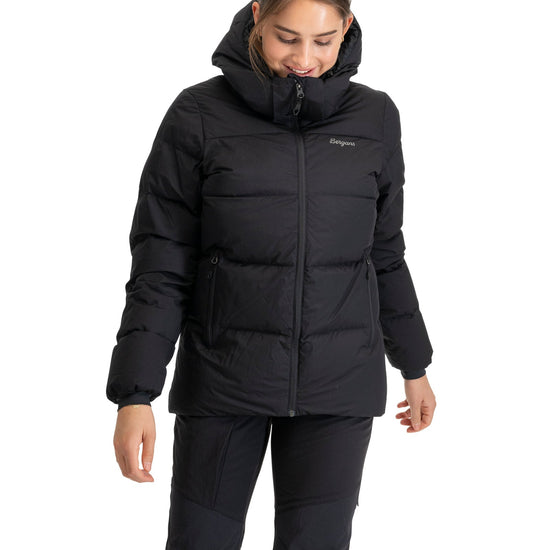 Bergans W LAVA WARM DOWN JACKET W/HOOD - Down jackets at PeakStyle