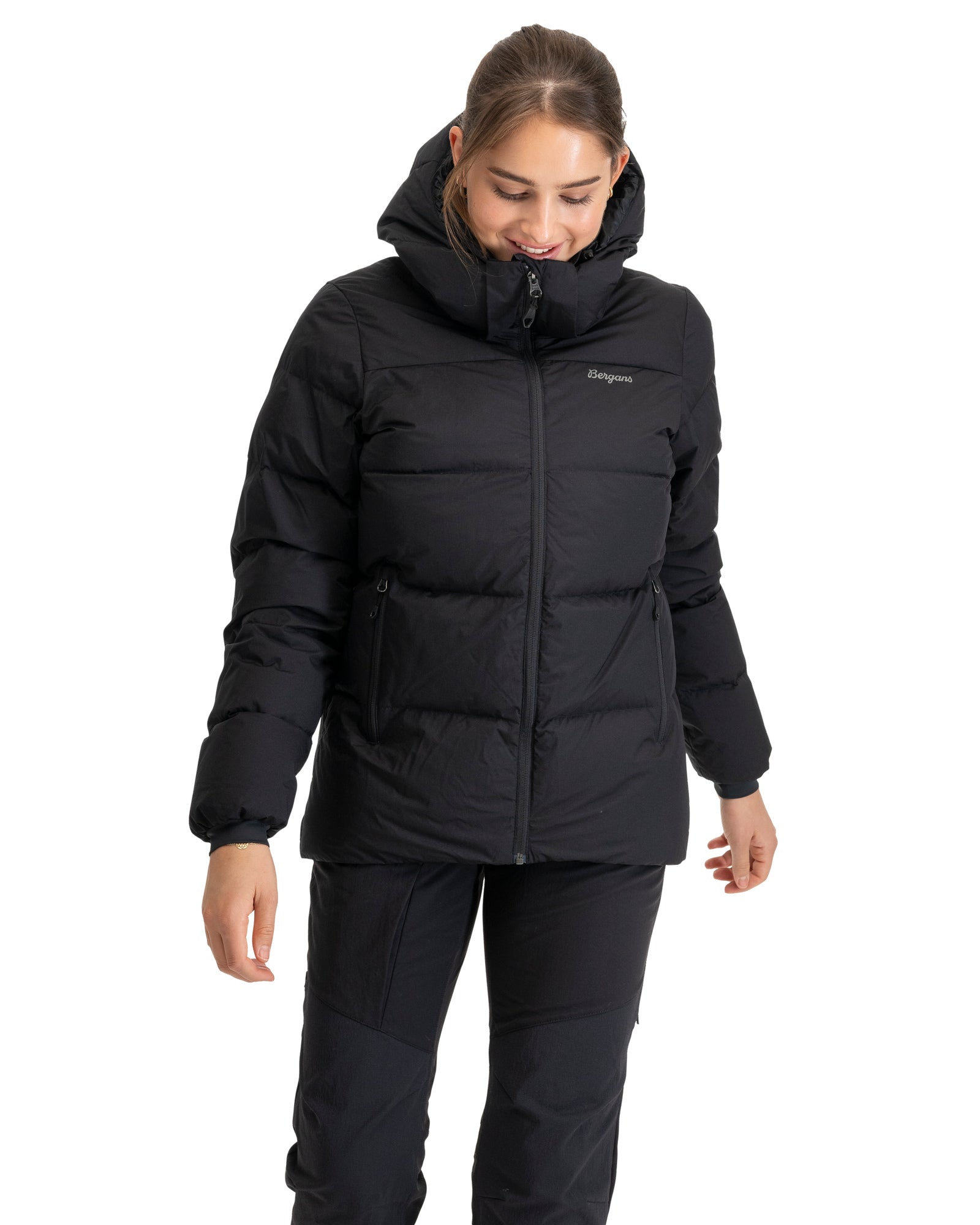 Bergans W LAVA WARM DOWN JACKET W/HOOD - Down jackets at PeakStyle