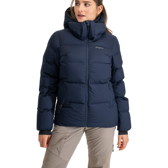 Bergans W LAVA WARM DOWN JACKET W/HOOD - Down jackets at PeakStyle
