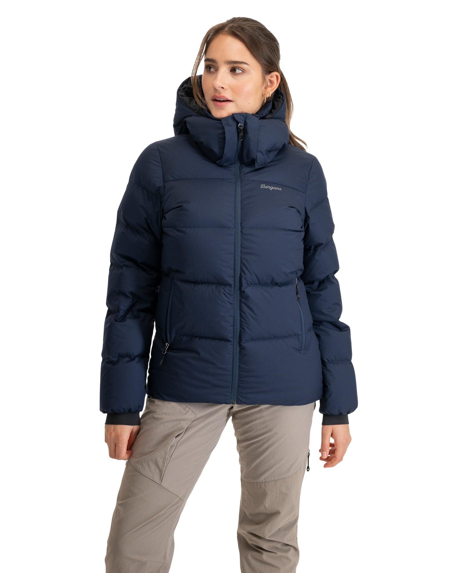 Bergans W LAVA WARM DOWN JACKET W/HOOD - Down jackets at PeakStyle