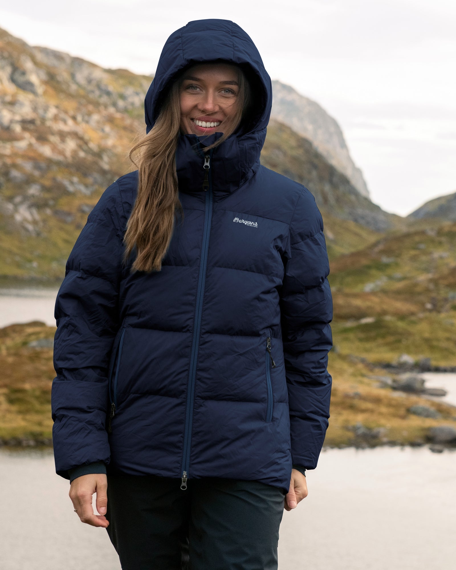 Bergans W LAVA WARM DOWN JACKET W/HOOD - Down jackets at PeakStyle