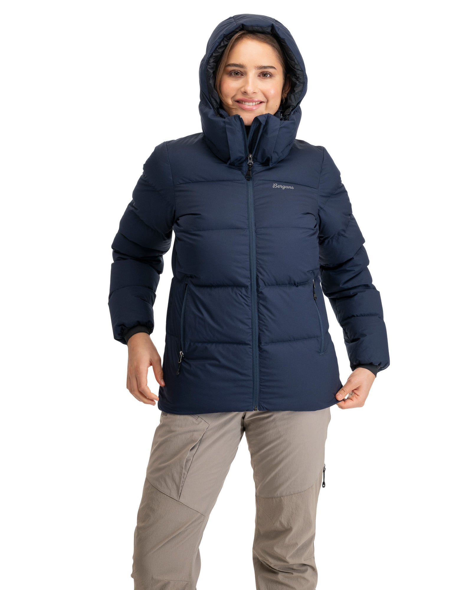 Bergans W LAVA WARM DOWN JACKET W/HOOD - Down jackets at PeakStyle