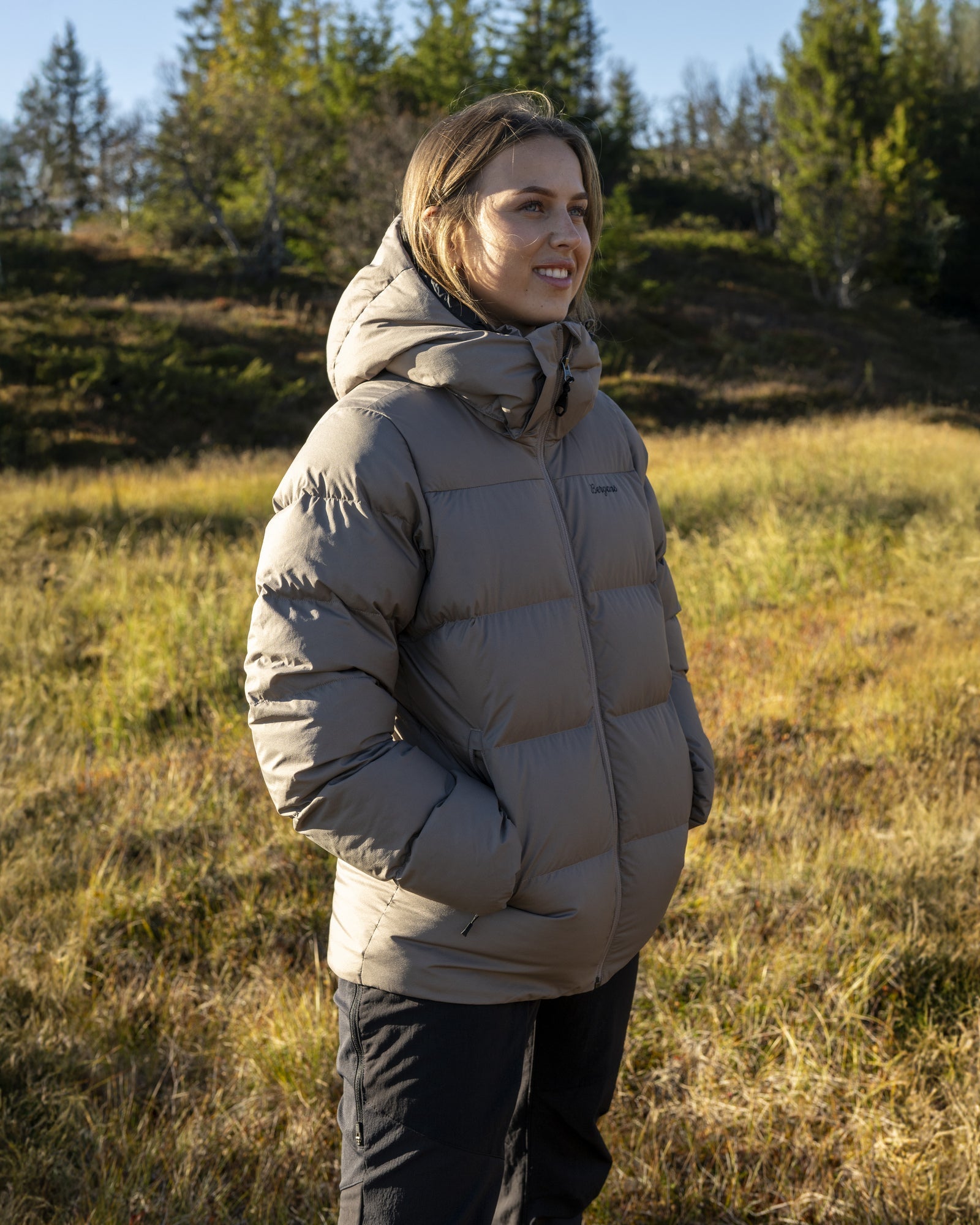 Bergans W LAVA WARM DOWN JACKET W/HOOD - Down jackets at PeakStyle