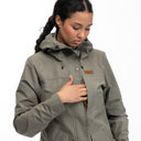 Bergans W NORDMARKA 2L SHELL JACKET - Green Mud XS Oberbekleidung - PeakStyle