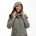 Bergans W NORDMARKA 2L SHELL JACKET - Green Mud XS Oberbekleidung - PeakStyle