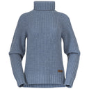 Bergans W NORDMARKA MERINO HIGH NECK JUMPER - Husky Blue XS Oberbekleidung - PeakStyle