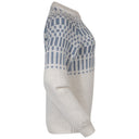 Bergans W NORDMARKA MERINO JUMPER - Vanilla White - Husky Blue XS Oberbekleidung - PeakStyle