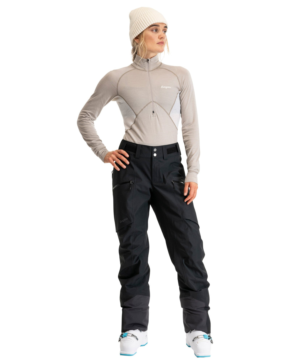 Bergans W OPPDAL 3L SHELL PANTS - Long pants at PeakStyle