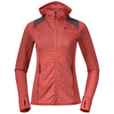 Bergans W RABOT ACTIVE MID HOOD JACKET - Brick XXS Oberbekleidung - PeakStyle