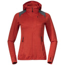 Bergans W RABOT ACTIVE MID HOOD JACKET - Dark Brick XS Oberbekleidung - PeakStyle