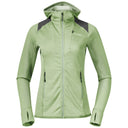 Bergans W RABOT ACTIVE MID HOOD JACKET - Light Jade Green XS Oberbekleidung - PeakStyle